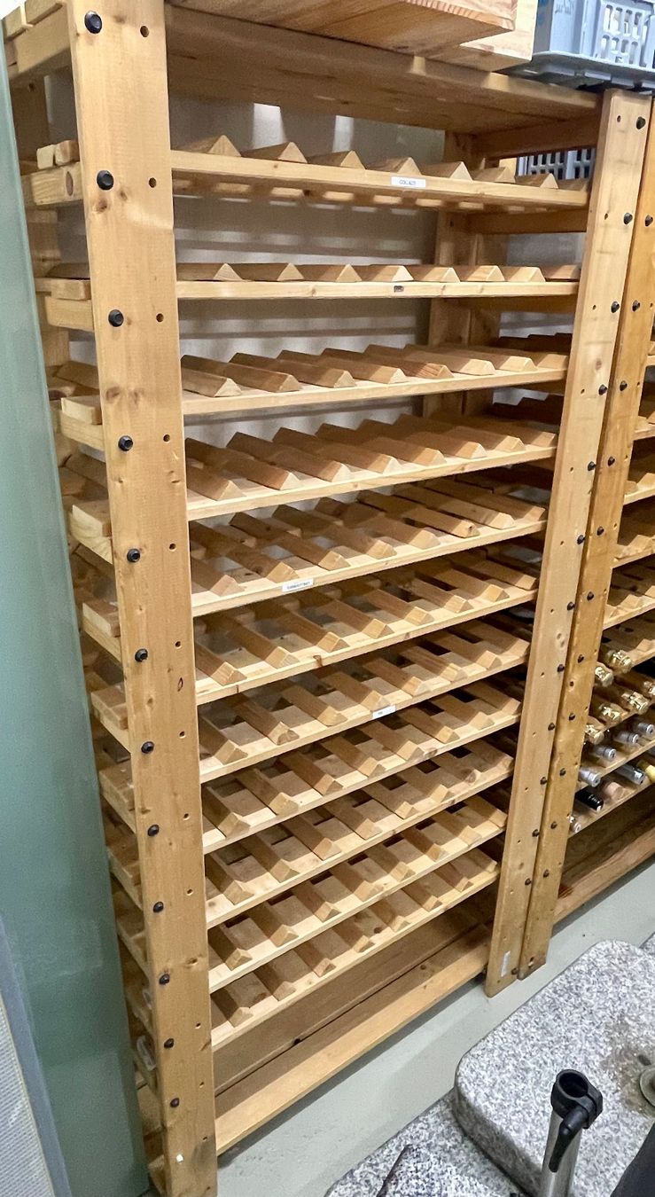Massives Weinregal aus Holz Ikea Vintage