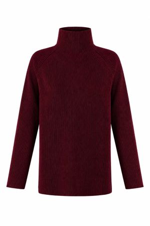MERINO WOOL WARM RIBBED SWEATER