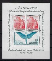 1938 Aarau Block postfrisch *3    15592