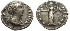 DIVA FAUSTINA I silver denarius ( after 141 AD)