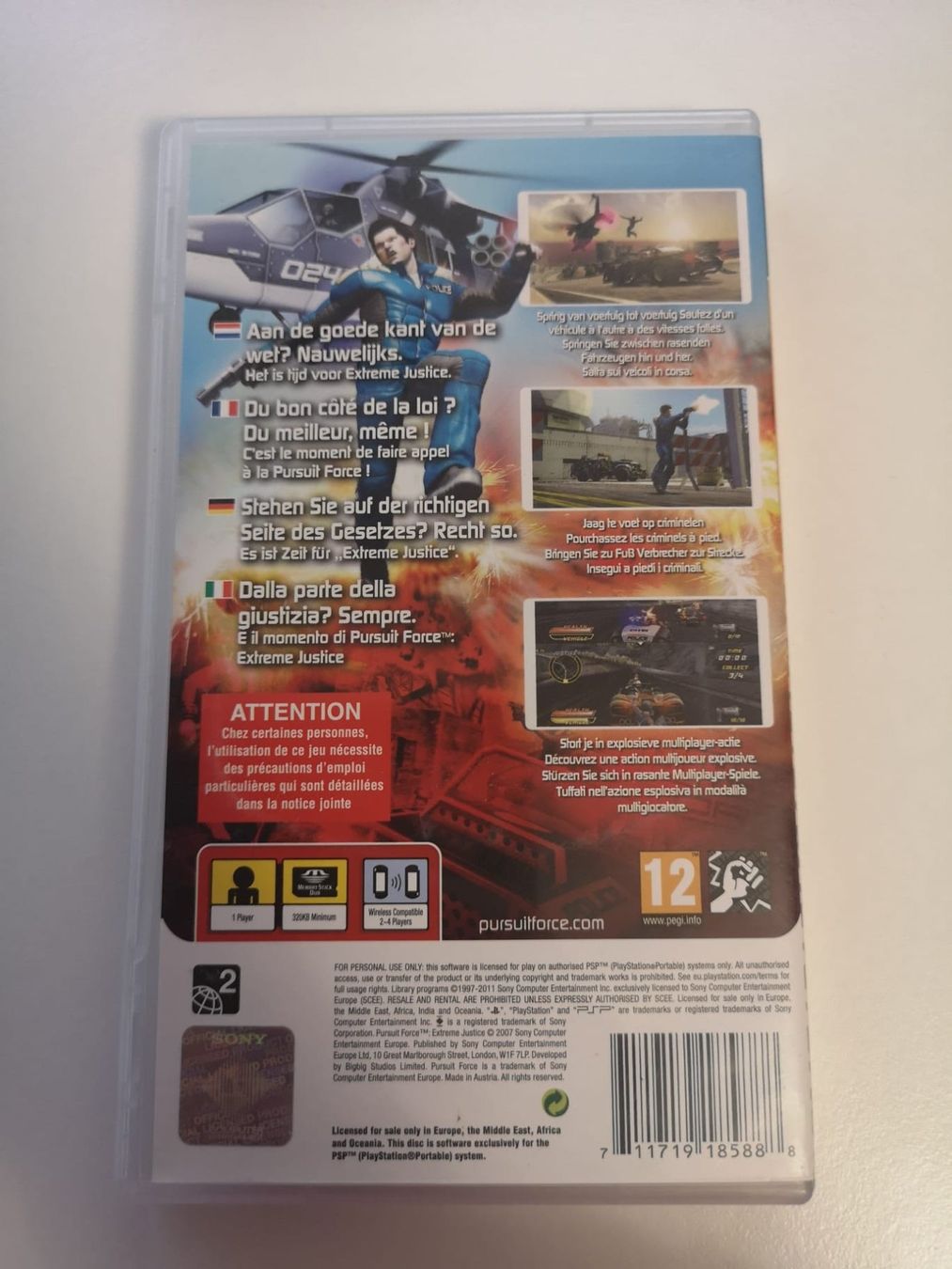 Giochi: Pursuit Force Extreme Justice (PSP) – Usato da Herisau venduto da Seyashop_2 2