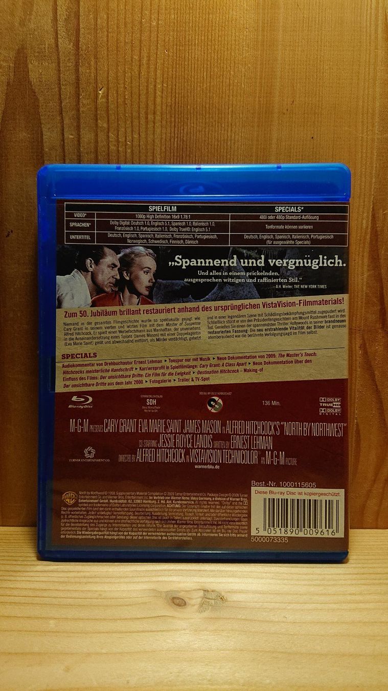 Tutti i DVDs: Alfred Hitchcocks DER UNSICHTBARE DRITTE Blu-Ray – Usato da Wilderswil venduto da Exebub 1
