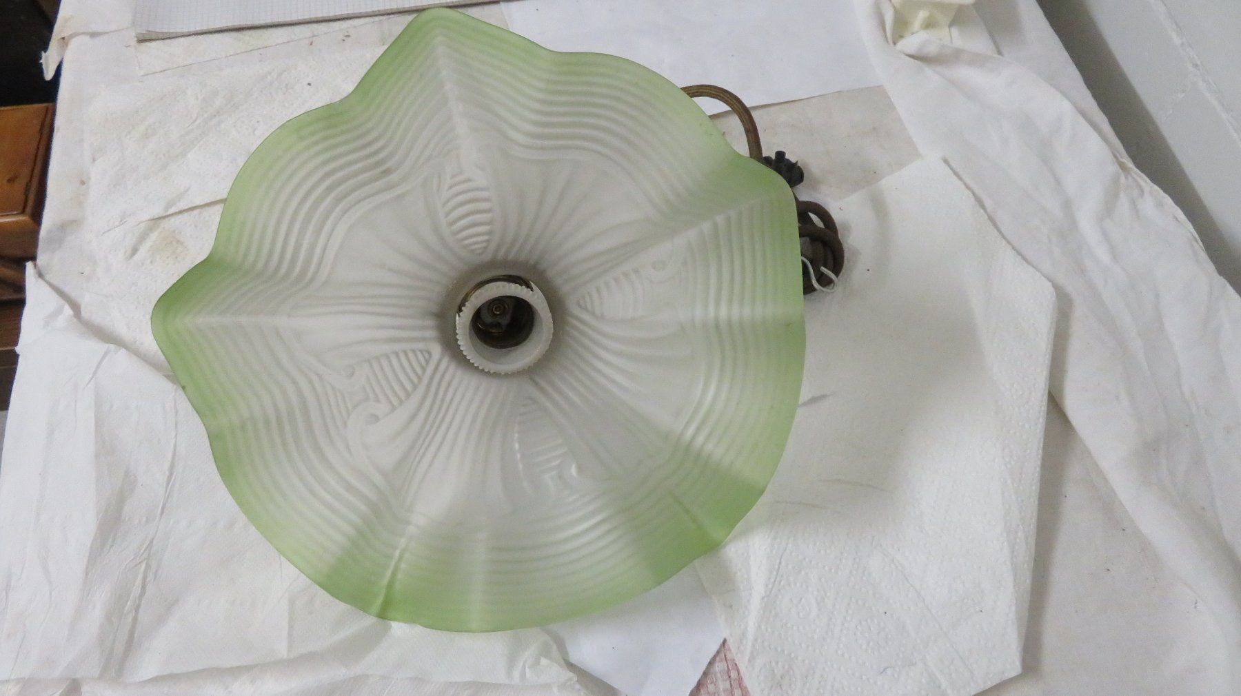 Lampade: Deckenlampe antik mit tollem Lampenschirm – Usato da Wetzikon ZH venduto da morda1954 3