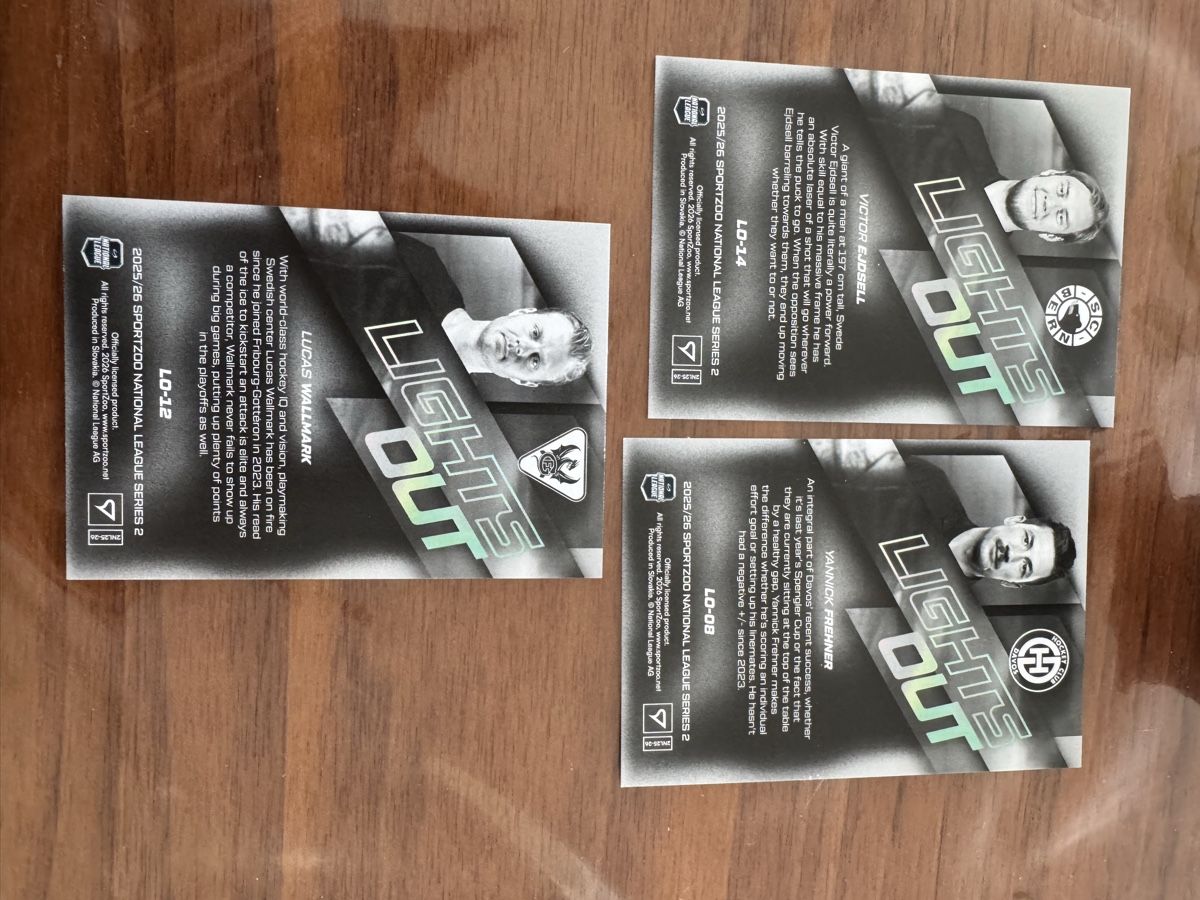 Sportzoo Sammelbilder & Trading cards: Eishockey Karten Set mit Yannick Frehner & Lucas Wallmark – Neu (gemäss Beschreibung) aus Oberlunkhofen von Liana_M86 1