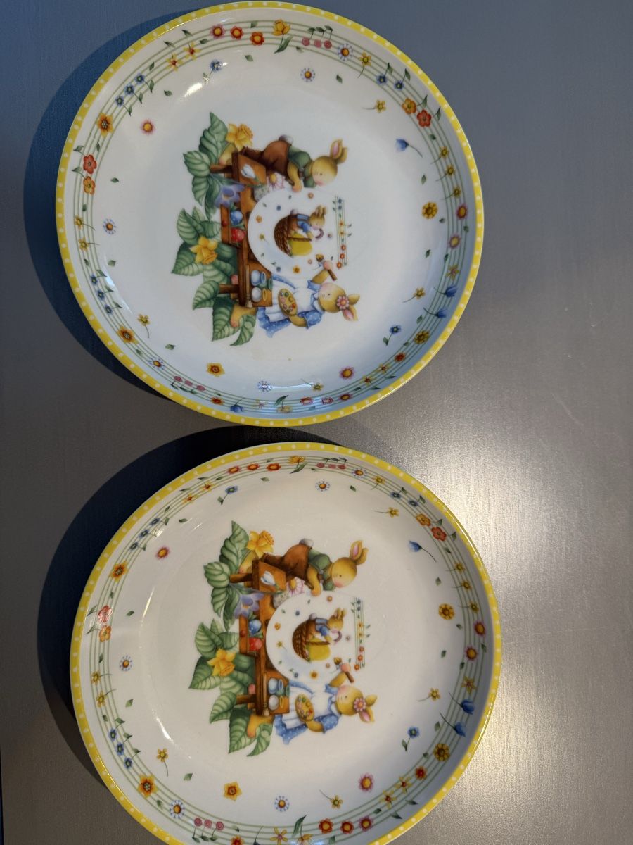 Villeroy & Boch Piatti: Villeroy & Boch Oster Kinderteller 2er Set  – Usato da Dübendorf venduto da KrisRoss 1