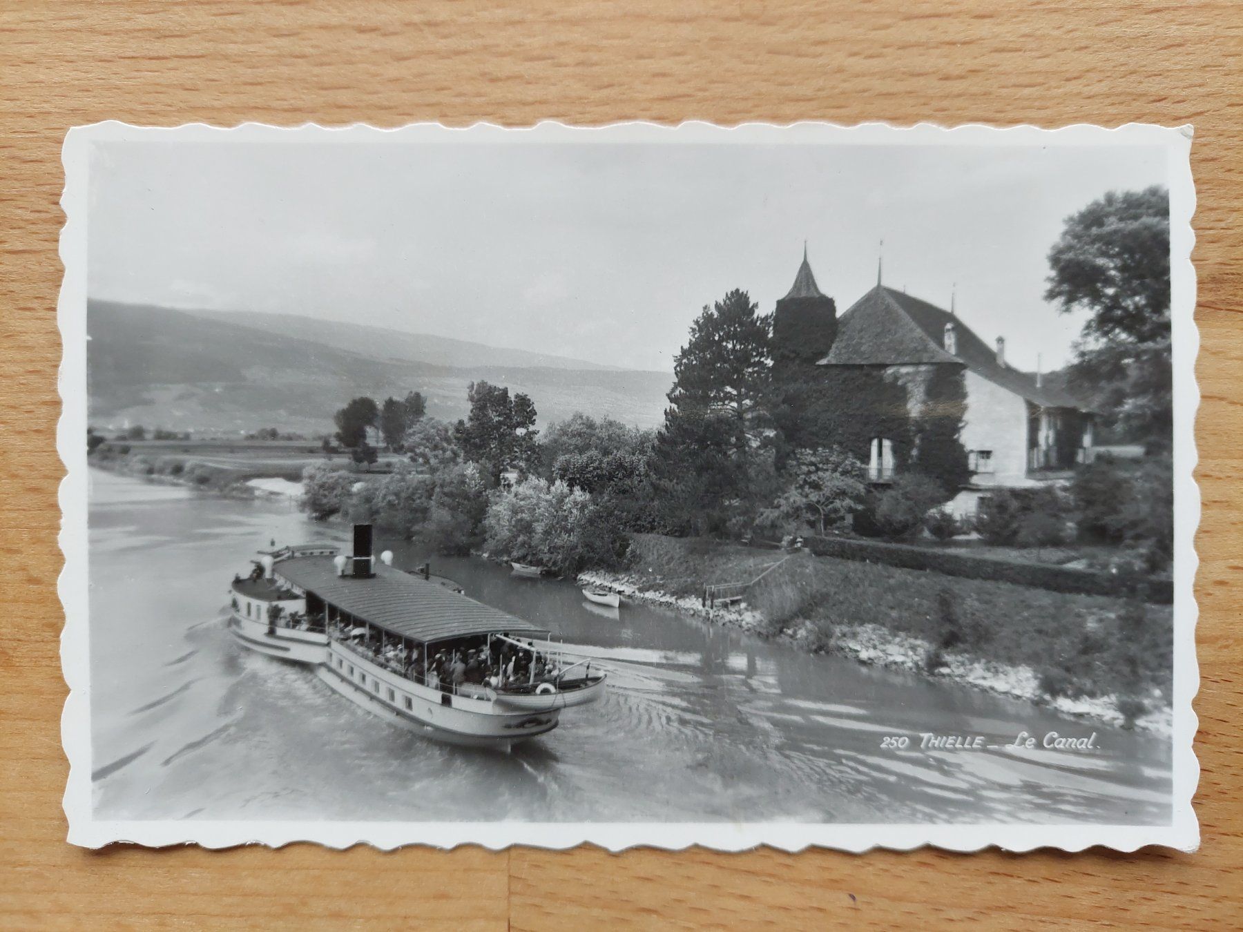 Cartoline postali: AK Thielle NE mit Schiff – Usato da Obfelden venduto da Foto_Bild_Kunst_Buch