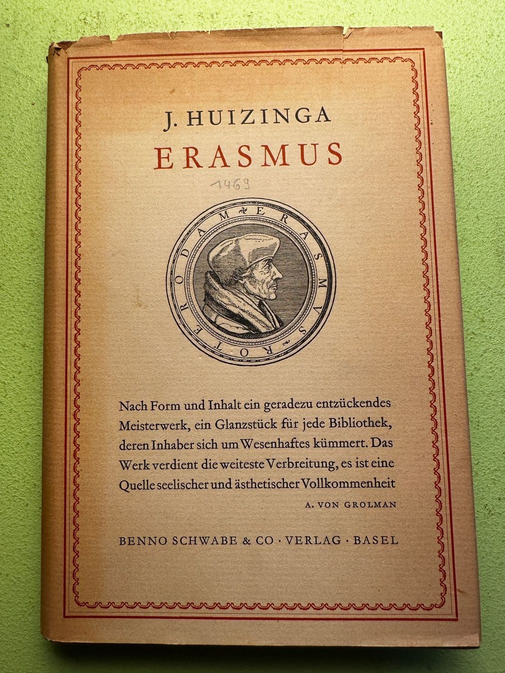 Libri: J. Huizinga: Erasmus. – Usato da Zürich venduto da allp