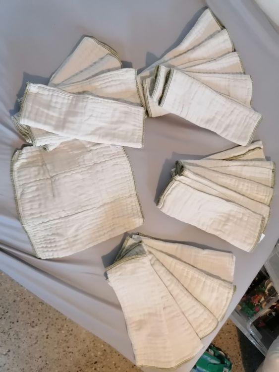 avo cado Biobaumwolle Prefolds Gr. 1 - 10 Stück