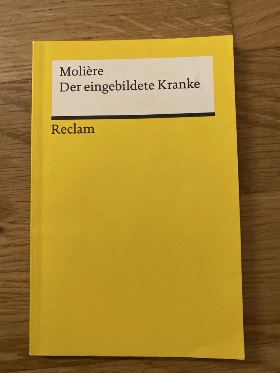 Libri: Molière: Der eingebildete Kranke - Reclam – Usato da Schmerikon venduto da tam_k9vb
