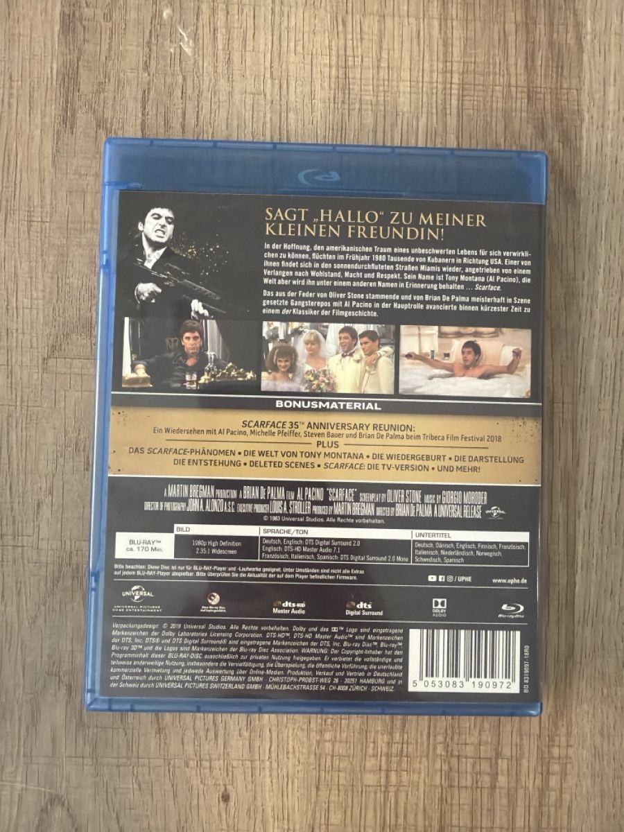 Tutti i DVDs: Scarface (1983) BluRay – Usato da Hagendorn venduto da masterchieff 1