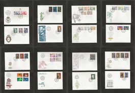 16 FDC Liechtenstein 1972 bis 1974