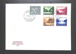 1956 FDC Pro Patria "DEUTSCH" illustriert und ohne Adresse