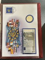 Sonderset  MünzbriefEuro Einführung 2002 Briefmarke und Münz