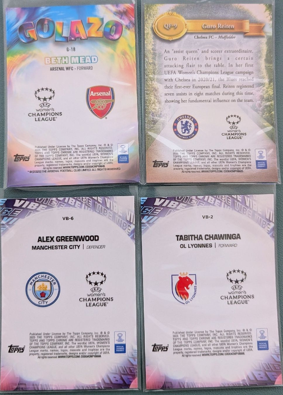 Topps Carte collezionabili: Topps Chrome UWCL 2024/25 – 4 Inserts | – Nuovo (secondo la descrizione) da Zürich venduto da Milk-and-Chicken 1