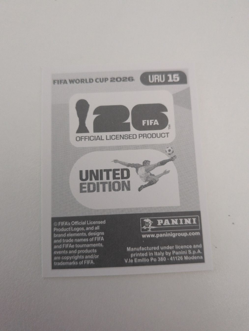 Panini Sammelbilder & Trading cards: URU 15 – Gebraucht aus Wermatswil von oo8 1