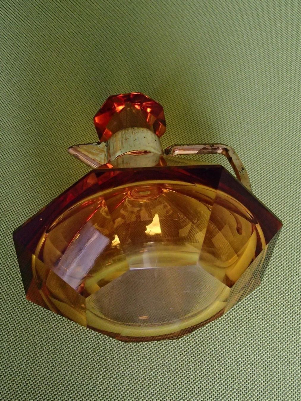 Caraffe: Art Deco Honig gelbe versilberte Karaffe – Usato da Schöfflisdorf venduto da pullux 8
