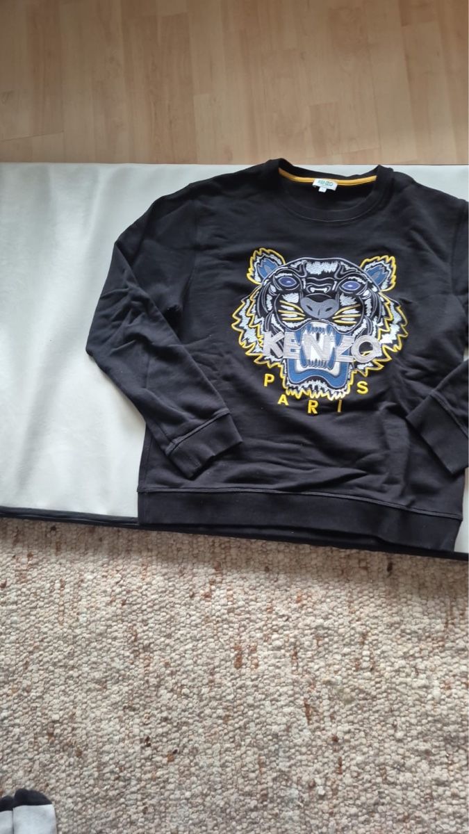 Kenzo Maglioni & Felpe: KENZO Paris, Schwarzer Pullover mit Tiger - Grösse L – Usato da Rotkreuz venduto da perlengott 3