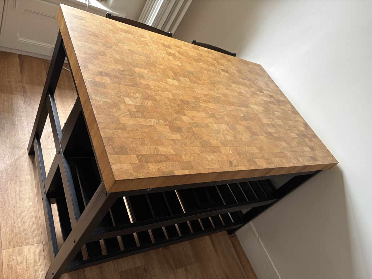 Elettrodomestici da cucina: IKEA TORNVIKEN kitchen island + 2 TERJE folding chairs – Usato da Geneve venduto da p3lop 1