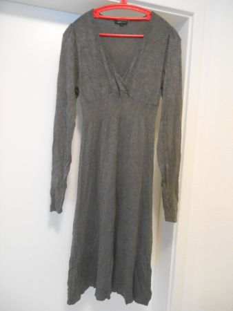 Strickkleid grau Gr. XL = 40