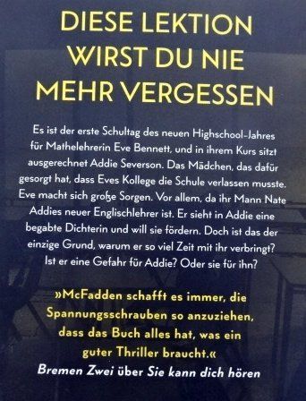 Bücher: Der Lehrer Freida McFadden – Gebraucht aus Wetzikon ZH von strubeli024 1