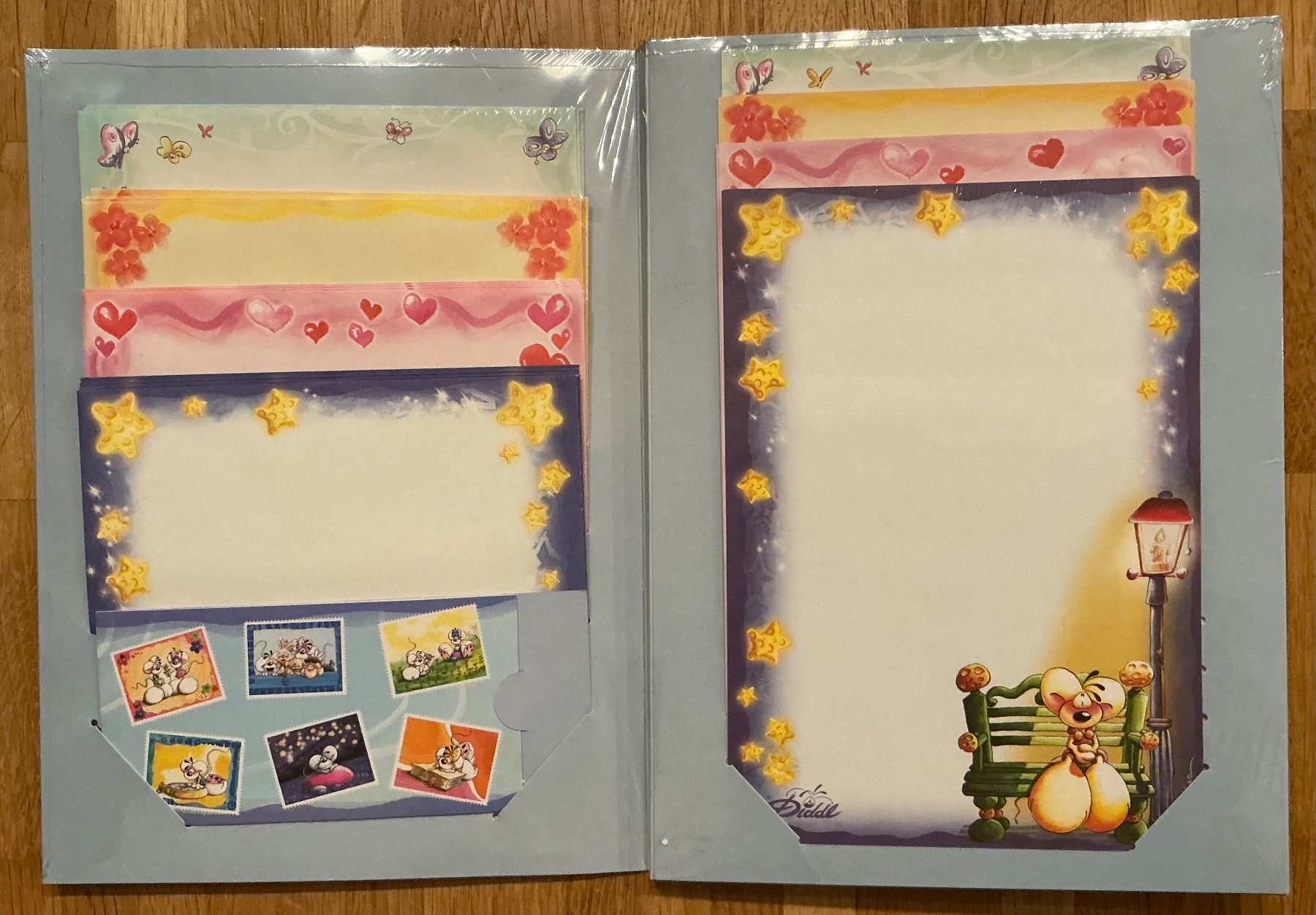 Diddl Briefpapier inkl. 18 Briefmarken Neu OVP Rarität (Neu (gemäss ...