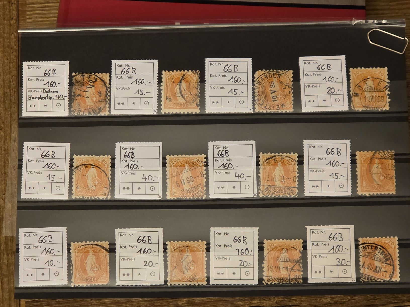Tous les timbres: 12mal 66B Kat.1920.- – D'occasion à Wangen par Abartix