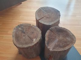 Holzblöcke / Hocker