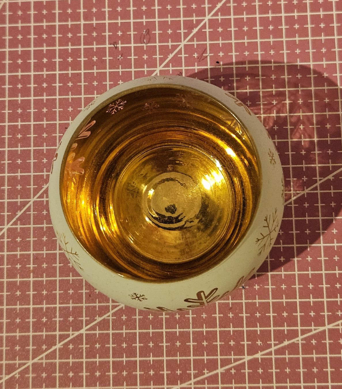Portacandele: Glas-Kerzenhaltern mit Schneeflocken-Design – Nuovo (secondo la descrizione) da Besenbüren venduto da ste_dh5c 1