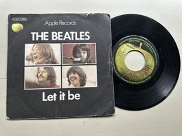 BEATLES tolle Let it be Single Frankreich Pressung Kult diff