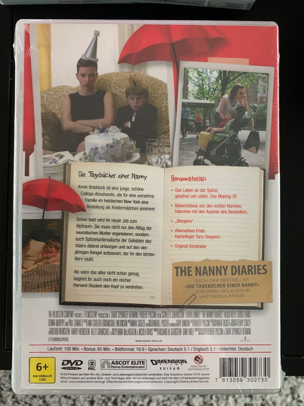 Tutti i DVDs: The Nanny Diaries OVP – Nuovo e nell'imballaggio originale da Aarau venduto da usmichi 1