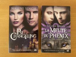 Deux livres Milady: Psi Changeling, La meute du Phénix 