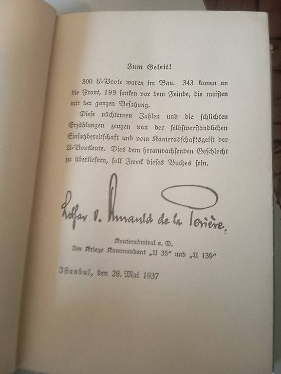 Livres: Buch "U-Boote am Feind" Werner v. Langsdorff 1937 – D'occasion à Basel par Petergunn 3