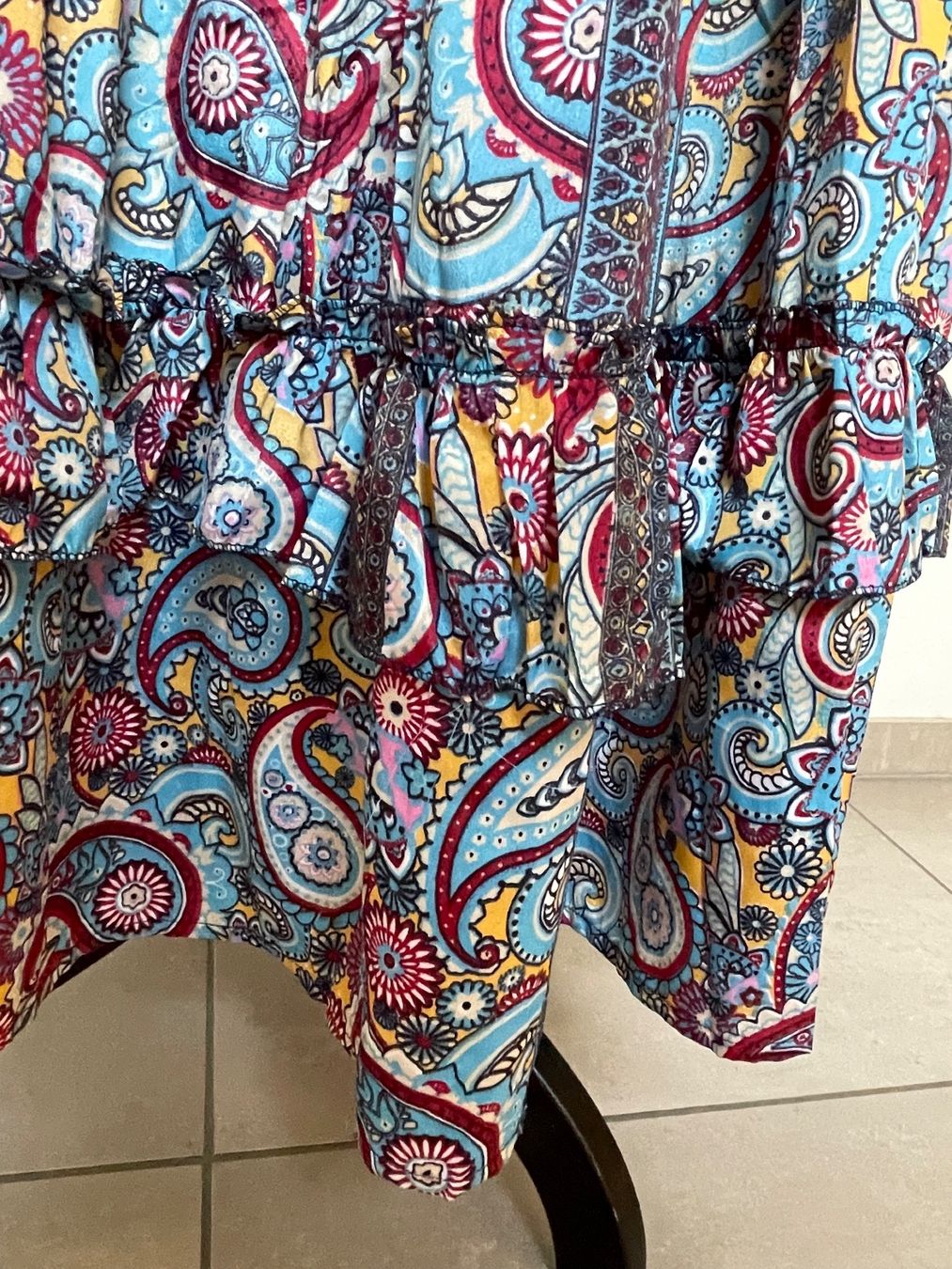 Röcke: Boho Maxi Stufenrock aus Seide – Neu (gemäss Beschreibung) aus Sigriswil von ck56 6