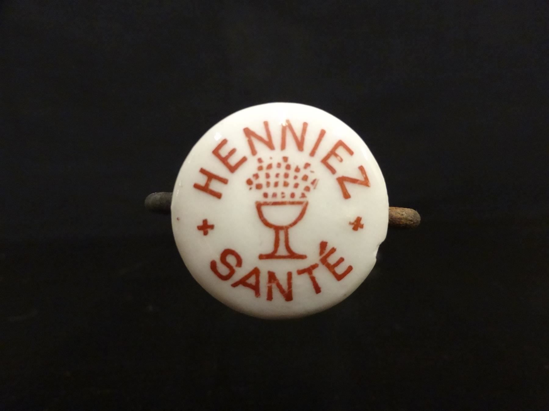 Bicchieri, Caraffe & Bottiglie: alte Flasche HENNIEZ SANTÉ 1965 – Usato da Kerzers venduto da Flaschenposten 5