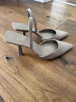 H&M Slingpumps Beige, Absatz, Gr. 39 neu