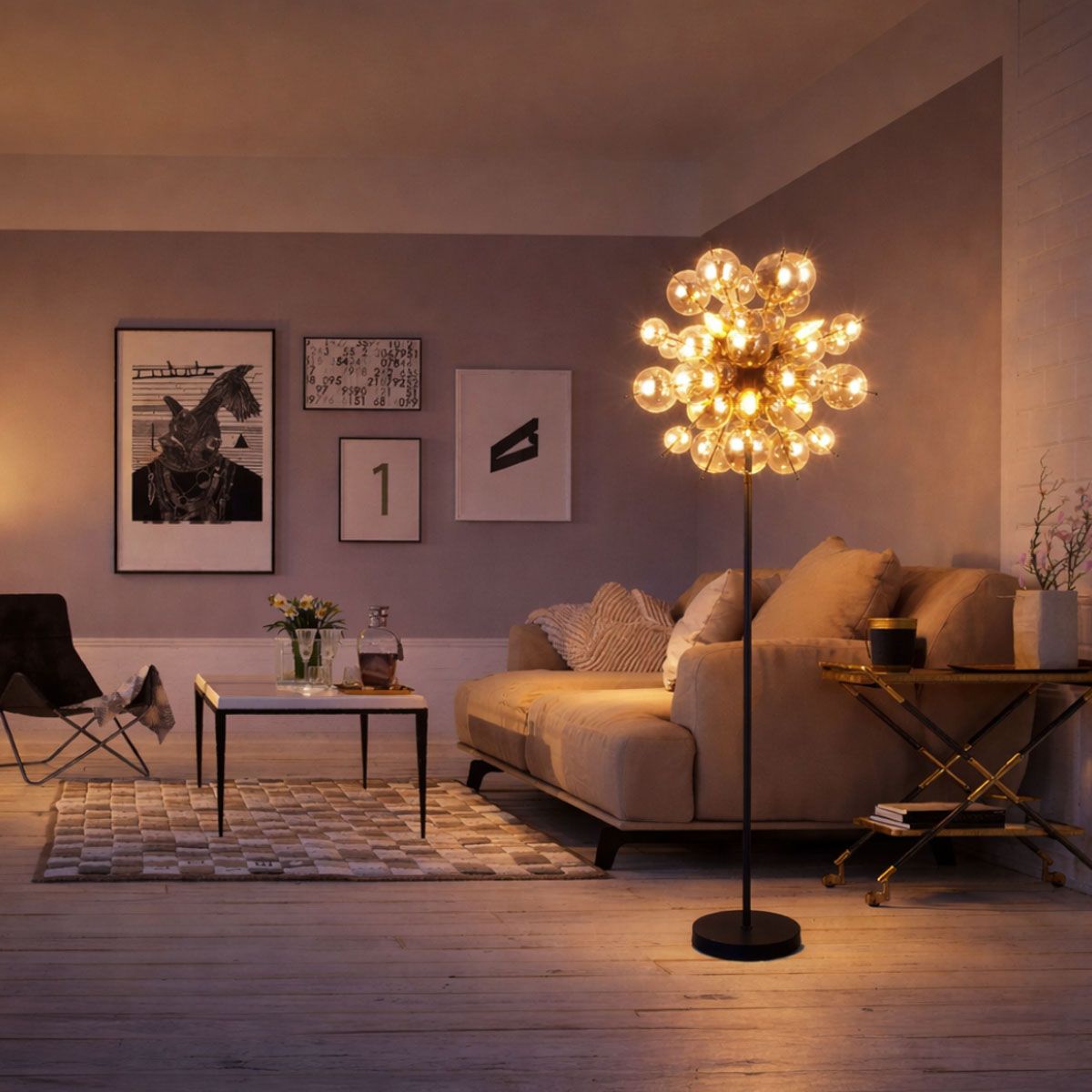 Lampade: Stehleuchte, Glas, Kugeln, 155 cm Höhe – Nuovo (secondo la descrizione) da Kreuzlingen venduto da Smart-Light 1