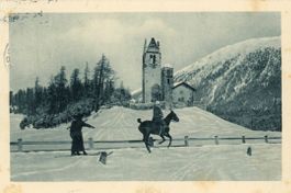 San Gian   GR   -   Skikjöring     um 1914