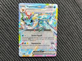 Pokemon Vaporeon EX Prismatic Evolutions near Mint