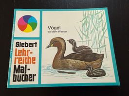 Siebert Lehrreiche Malbücher: Vögel - Vintage Rarität!