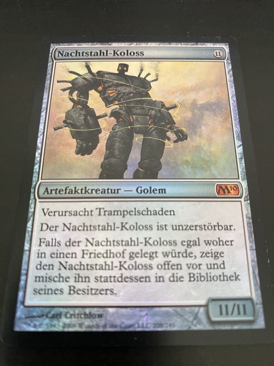 Magic The Gathering Carte collezionabili: Nachtstahl-Koloss (FOIL) – Usato da Oberglatt ZH venduto da Finlandia1