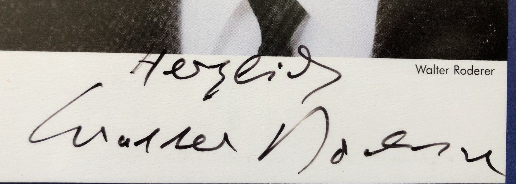 Autografi: Walter Roderer - Orig.Autogramm mit Plakat von Nico – Usato da Schaffhausen venduto da durruti 4