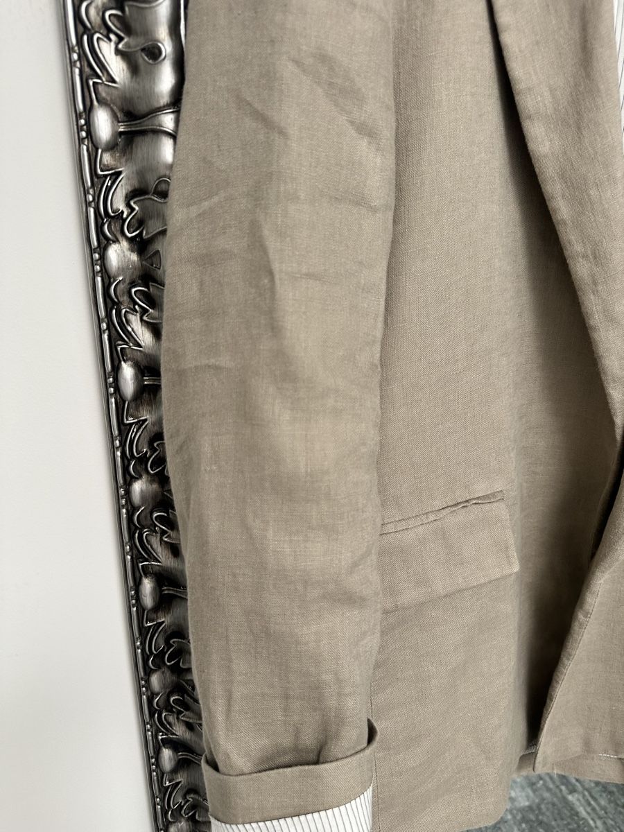 Zara Giacche: ZARA Linen Blazer beige - Size  S – Usato da Sementina venduto da NinaDel 3