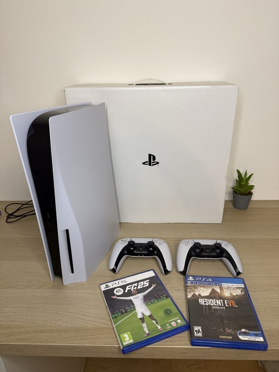 Sony Console: Sony Playstation 5 Disc Edition + inkl- 2 Controller – Usato da Spreitenbach venduto da momo5_5