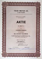 Trias Watch AG in Bettlach - 1956