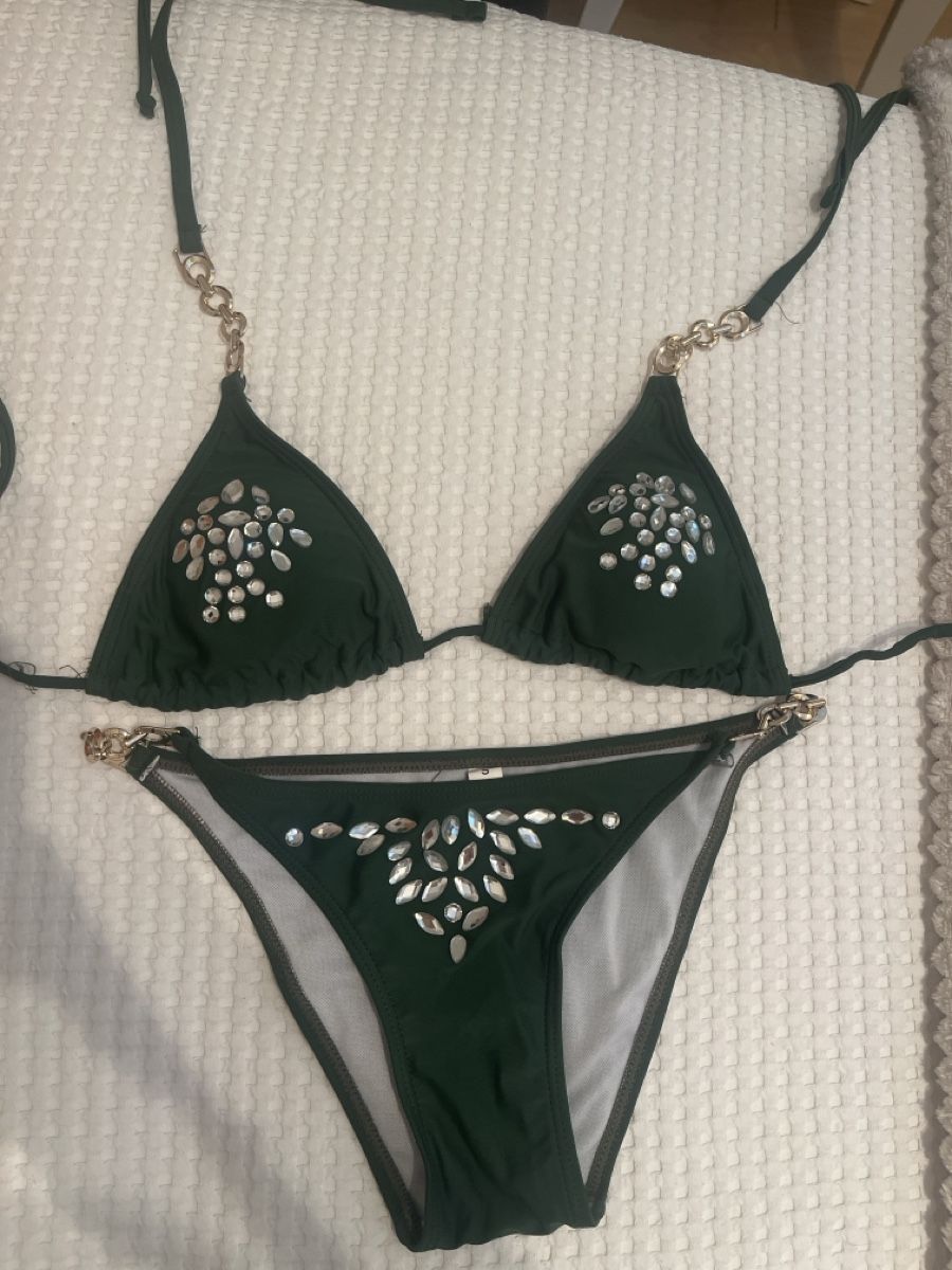 Badekleider & Bikinis: Bikini dunkelgrün Grösse S – Neu (gemäss Beschreibung) aus Arch von sibylle.anne