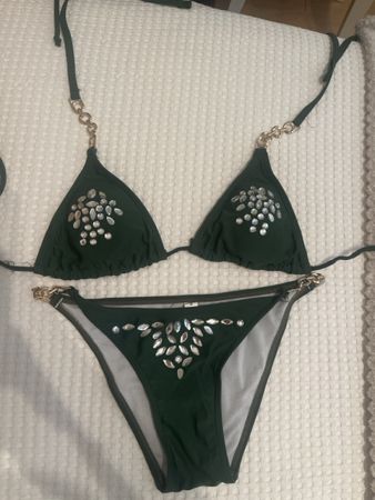 Bikini dunkelgrün Grösse S