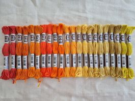 DMC Retors Mat Stickgarn – 22 Stränge, je 2 Farben–LOS LAN12