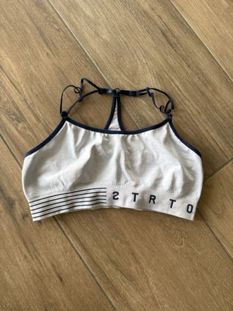 Sports Bra grey blue racerback size M