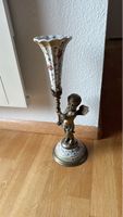 Antike Vase mit Engel, Porzellan Bronze Wong Lee (WL) 1895