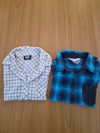 Kinder Hemden 2er Pack, Gr. 98, kariert, Top Zustand